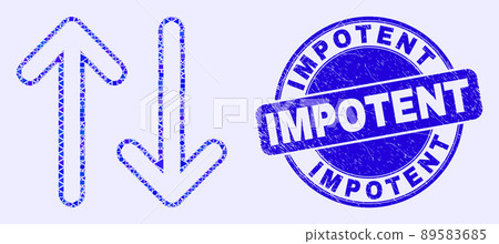 Blue Distress Impotent Seal and Vertical Exchange Arrows Mosaic Blue Distress Impotent Seal and Vertical Exchange Arrows Mosaic 89583685