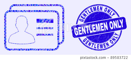 Blue Distress Gentlemen Only Seal and User Cards Mosaic Blue Distress Gentlemen Only Seal and User Cards Mosaic 89583722