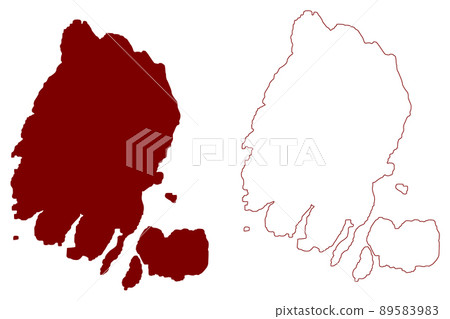 Hildasay island (United Kingdom of Great Britain and Northern Ireland, Scotland, Shetland islands) map vector illustration, scribble sketch Isle of Hildisay or Hildasay map Hildasay island (United Kingdom of Great Britain and Northern Ireland, Scotland, Shetland islands) map vector illustration, scribble sketch Isle of Hildisay or Hildasay map 89583983