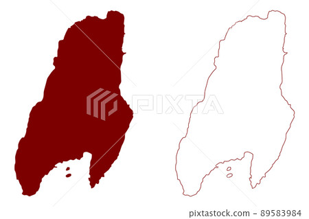 Great Cumbrae island (United Kingdom of Great Britain and Northern Ireland, Scotland) map vector illustration, scribble sketch Isle of Cumbrae map Great Cumbrae island (United Kingdom of Great Britain and Northern Ireland, Scotland) map vector illustration, scribble sketch Isle of Cumbrae map 89583984