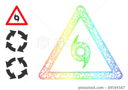 Spectrum Gradient Net Mesh Storm Whirlpool Warning Icon Spectrum Gradient Net Mesh Storm Whirlpool Warning Icon 89584387