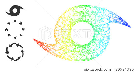 Spectral Gradient Network Mesh Storm Whirlpool Icon Spectral Gradient Network Mesh Storm Whirlpool Icon 89584389