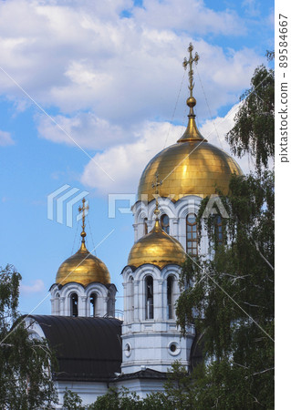 Golden crosses and domes 89584667