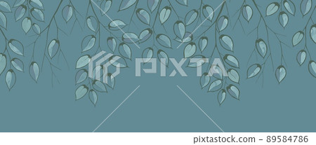 Painted floral pattern to be applied to the wall. Painted floral pattern to be applied to the wall. 89584786