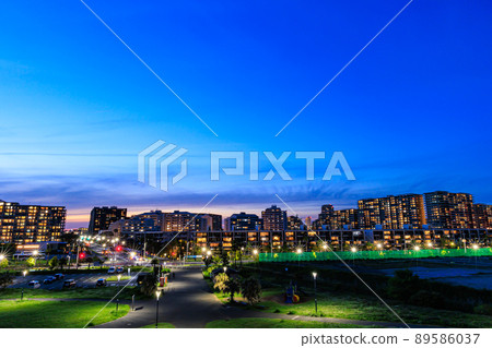 Cityscape seen from the seaside park in Urayasu City, Chiba Prefecture Cityscape seen from the seaside park in Urayasu City, Chiba Prefecture 89586037