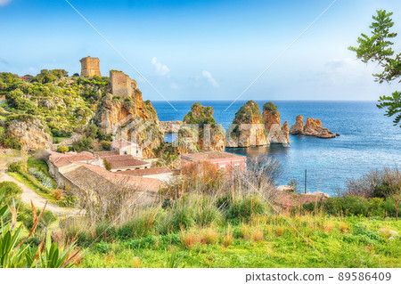 Fabulous scene of Tonnara di Scopello Fabulous scene of Tonnara di Scopello 89586409