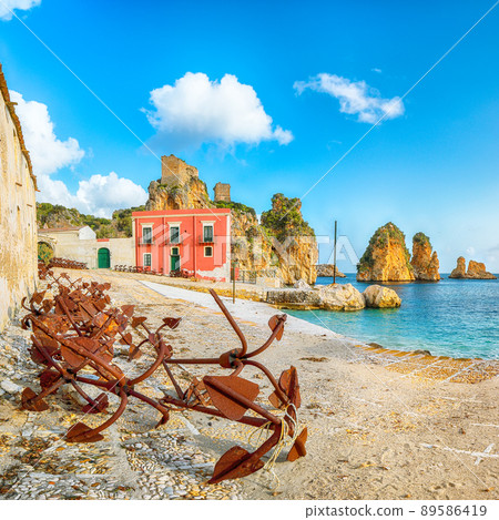 Gorgeous scene of Tonnara di Scopello Gorgeous scene of Tonnara di Scopello 89586419