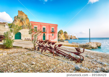 Gorgeous scene of Tonnara di Scopello Gorgeous scene of Tonnara di Scopello 89586420