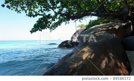 A snow-white beach on the island of Similan. A snow-white beach on the island of Similan. 89586572