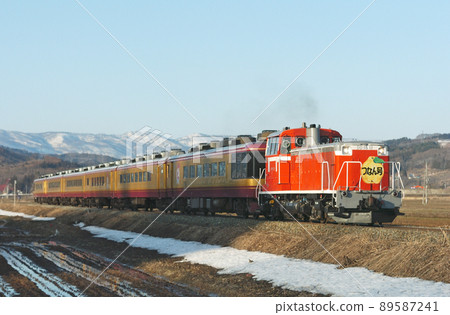 Iiyama Line Togari Nozawa Onsen-Shinanohei JR East DD16-11 (Nagano) + 14 series Roman (Nagano) Tsunan 89587241