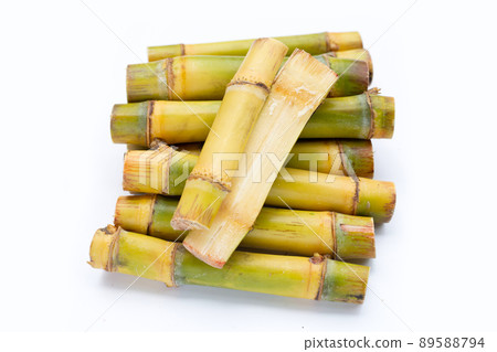 Sugar cane on white background. 89588794