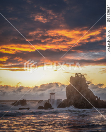 Morning in Bentenjima, Iwaki City, Fukushima Prefecture 89589624