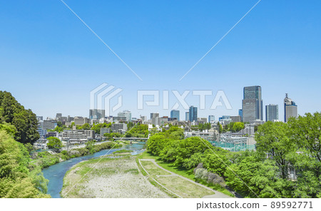 Sendai city panoramic view Sendai city panoramic view from Aoba Castle ruins Sendai city panoramic view Sendai city panoramic view from Aoba Castle ruins 89592771