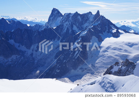 Superb view from Chamonix Mont Blanc Observatory, France 89593068