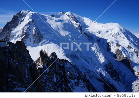 Superb view from Chamonix Mont Blanc Observatory, France 89593112
