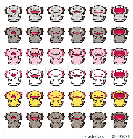 Axolotl 6 colors 6 types set Axolotl 6 colors 6 types set 89595078