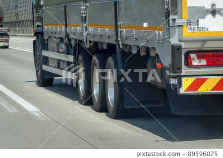 container truck on highway 89596075