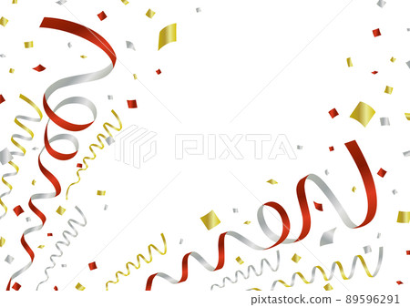 Christmas campaign material / diagonal / cracker / vector / red gold and silver / year-end / first sale / sale 89596291