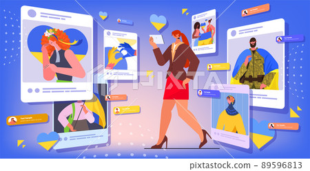 woman using tablet pc pray for Ukraine peace save Ukraine from russia social media network communication stop war woman using tablet pc pray for Ukraine peace save Ukraine from russia social media network communication stop war 89596813