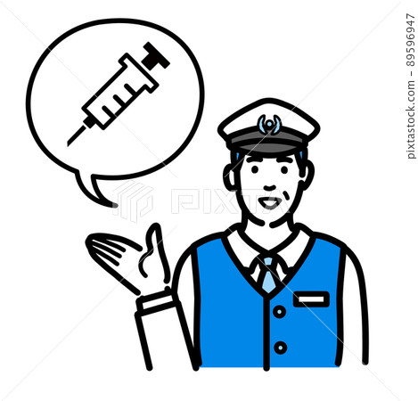 Male driver explaining vaccines and vaccinations Male driver explaining vaccines and vaccinations 89596947