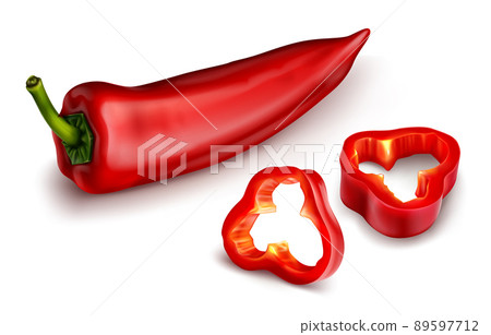 Red chili pepper, hot spicy paprika cayenne 89597712