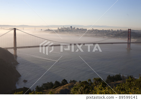 Golden Gate Bridge and the fog 89599141