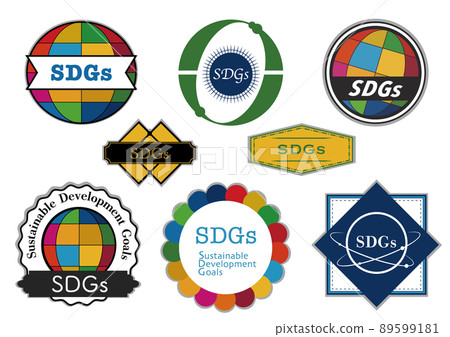 SDGs vintage style logo SDGs vintage style logo 89599181