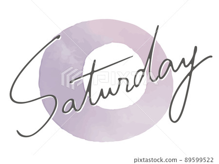 一周中的手寫日 icon_saturday 89599522