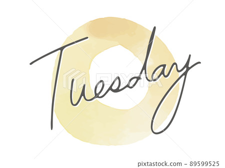 Handwritten day of the week icon_Tuesday Handwritten day of the week icon_Tuesday 89599525