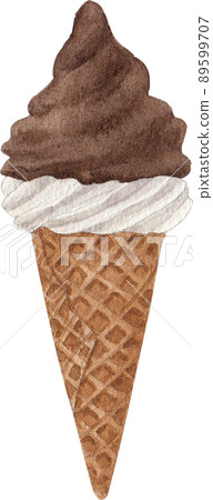 Ice cream summer watercolor png 89599707