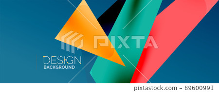Background color abstract overlapping lines. Minimal composition vector illustration for wallpaper banner background or landing page Background color abstract overlapping lines. Minimal composition vector illustration for wallpaper banner background or landing page 89600991