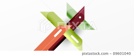 Background overlapping lines. Dynamic lines abstract wallpaper. Straight lines composition vector illustration for wallpaper banner background or landing page 89601040