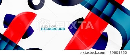 Minimalist geometric abstract background. Lines, circles with shadow effects composition wallpaper design Minimalist geometric abstract background. Lines, circles with shadow effects composition wallpaper design 89601860