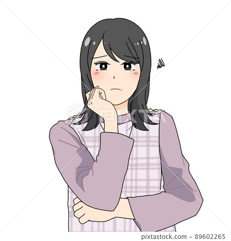 2 歲和 30 歲的女性臉上有問題 89602265