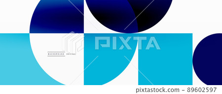 Beautiful abstract background. Circles, triangle shapes, and squares. Minimal geometric template for wallpaper, banner, background or landing Beautiful abstract background. Circles, triangle shapes, and squares. Minimal geometric template for wallpaper, banner, background or landing 89602597