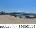 Kisakata Fishing Port and Mt.Chokai 89603114