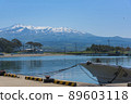 Kisakata Fishing Port and Mt.Chokai 89603118