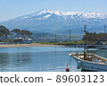 Kisakata Fishing Port and Mt.Chokai 89603123