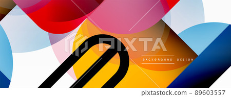 Geometrical minimal wallpaper. Geometric shapes. Vector illustration for wallpaper banner background or landing page Geometrical minimal wallpaper. Geometric shapes. Vector illustration for wallpaper banner background or landing page 89603557