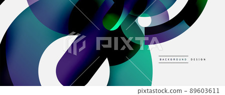 Round shapes circles and other geometric forms. Vector illustration for wallpaper banner background card or landing page Round shapes circles and other geometric forms. Vector illustration for wallpaper banner background card or landing page 89603611