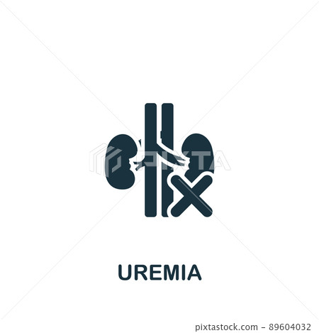 Uremia icon. Monochrome simple Deseases icon for templates, web design and infographics 89604032