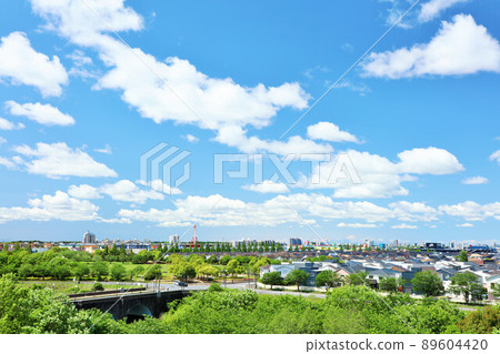 The streets of the blue sky 89604420