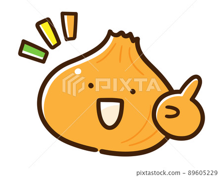 Handwritten style illustration of onions explaining the points with the index finger raised 89605229