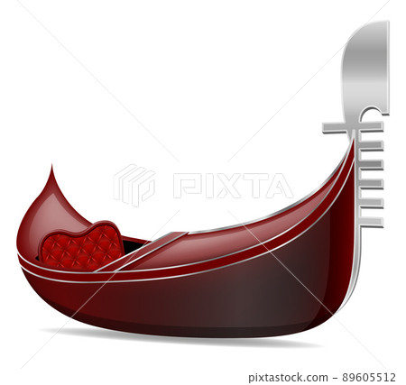 gondola traditional italian boat in venice vector illustration gondola traditional italian boat in venice vector illustration 89605512