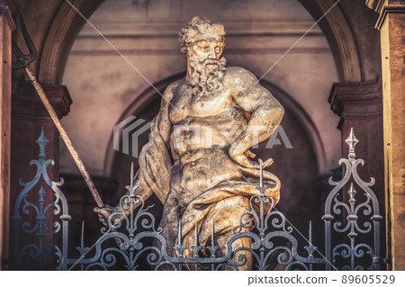 Poseidon statue greek roman god Neptune spendid artwork photo book cover background Poseidon statue greek roman god Neptune spendid artwork photo book cover background 89605529