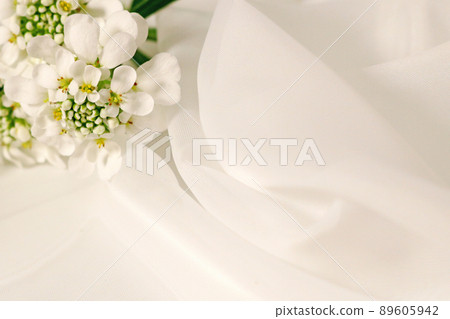 White flower on veil wedding image background White flower on veil wedding image background 89605942