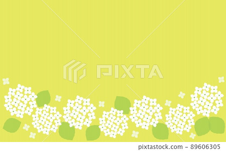 Hydrangea stripe frame Hydrangea stripe frame 89606305