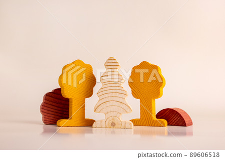 Children's toys of tree shapes for creativity and skills development, eco figures made of wood, the concept of ecology and educational toys Children's toys of tree shapes for creativity and skills development, eco figures made of wood, the concept of ecology and educational toys 89606518