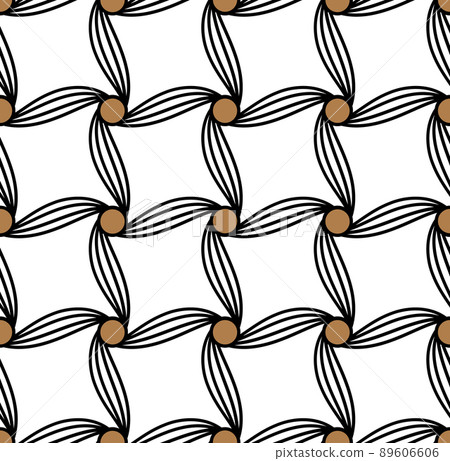 Geometric seamless pattern with intertwined bands. Wrapping paper. Tiling. Abstract background 89606606