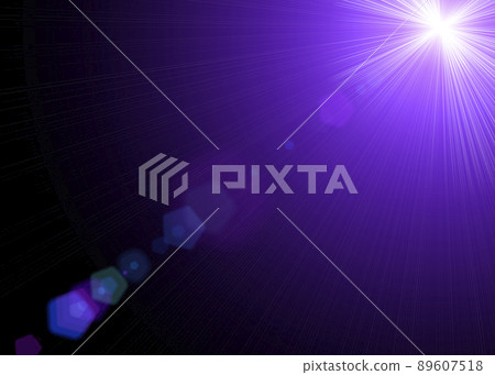 Abstract sunlights rays effect. Bright sun or laser cosmic rays, flashes and sparkle particles of light with optical lens over lay effect on empty black background. Abstract sunlights rays effect. Bright sun or laser cosmic rays, flashes and sparkle particles of light with optical lens over lay effect on empty black background. 89607518